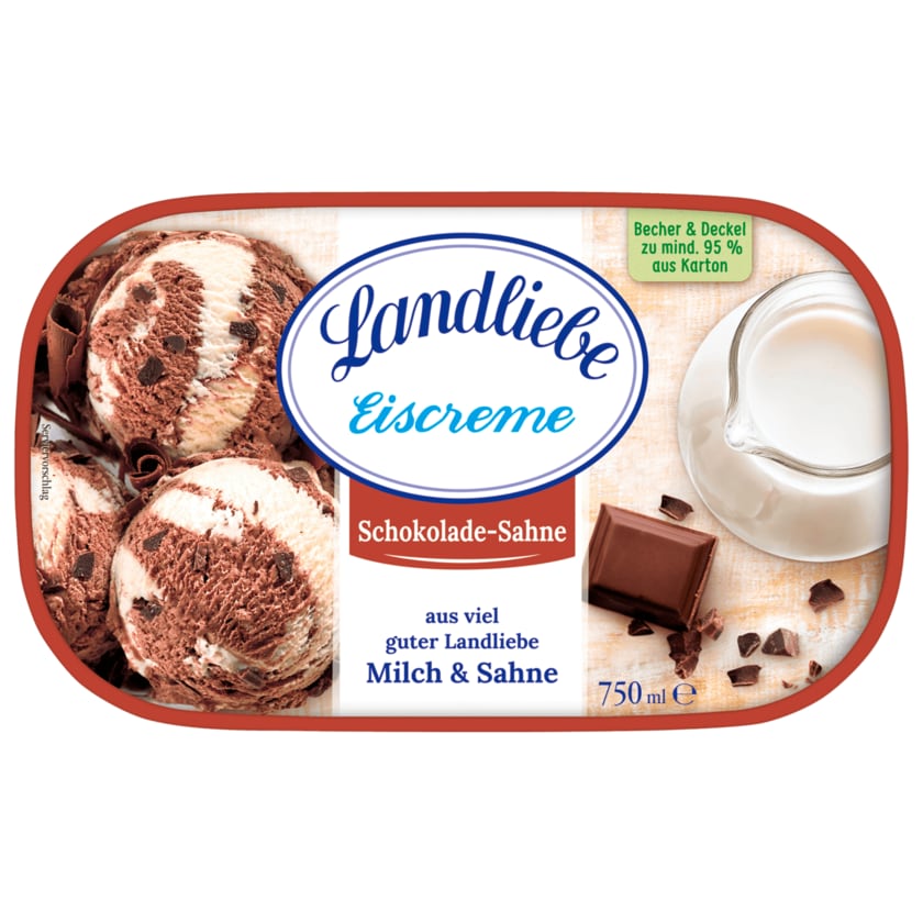 Landliebe Eiscreme Schokolade-Sahne 750ml